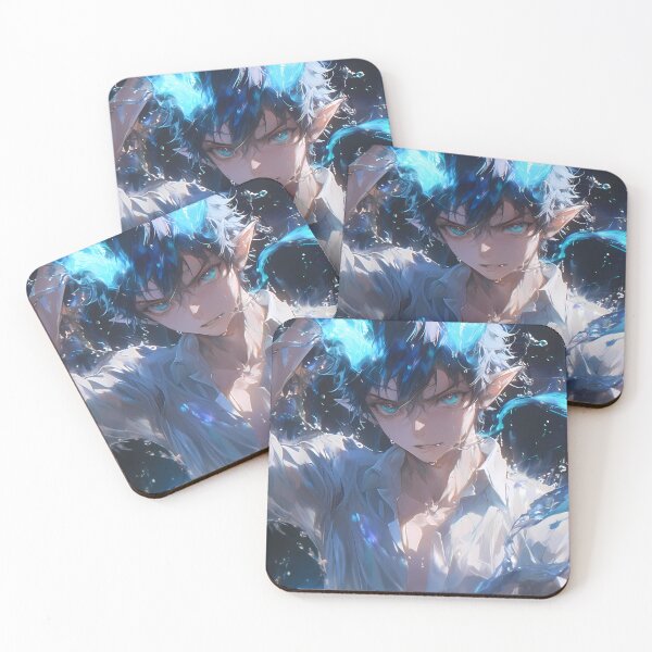 Item preview, Rin Okumura Blue Exorcist Blue Flames Water Intense Supernatural designed and sold by SuperTeamCanada.