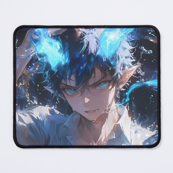 Item preview, Rin Okumura Blue Exorcist Blue Flames Water Intense Supernatural designed and sold by SuperTeamCanada.