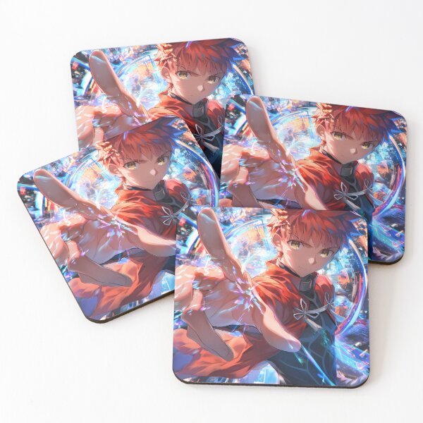 Item preview, Shirou Emiya Fate Stay Night City Neon Motion Orange Hair Anime Boy designed and sold by SuperTeamCanada.