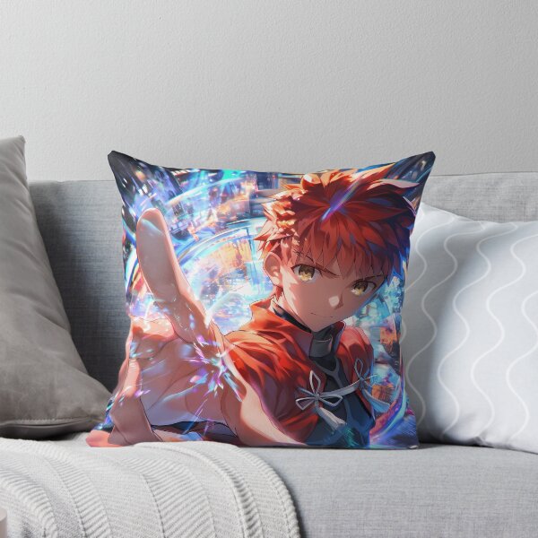 Item preview, Shirou Emiya Fate Stay Night City Neon Motion Orange Hair Anime Boy designed and sold by SuperTeamCanada.
