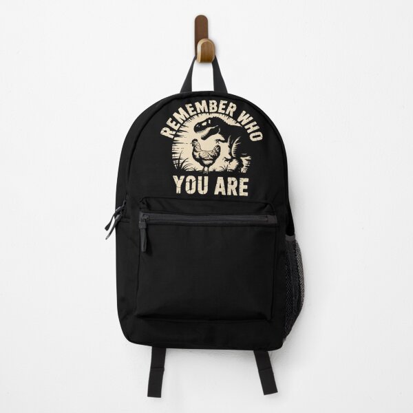 Item preview, Remember Who You Are Chicken - Funny Dinosaur Motivation designed and sold by DONT ASK CLUB.