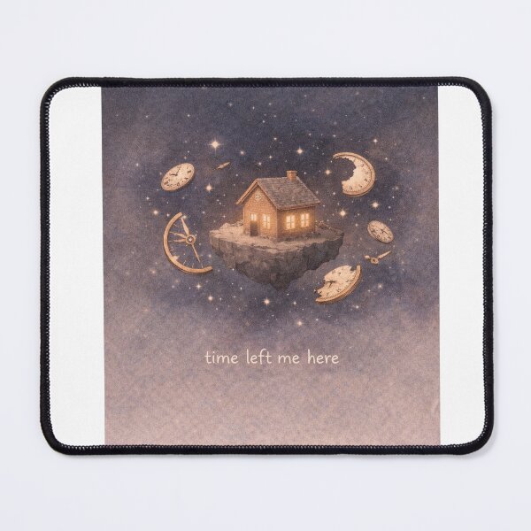 Item preview, Time Left Me Here – Surreal Dreamy Space Art designed and sold by InkWanderStudio.
