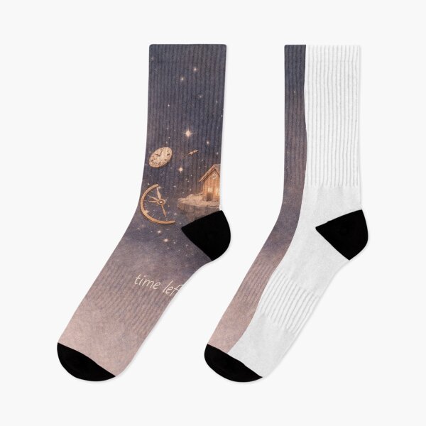 Item preview, Time Left Me Here – Surreal Dreamy Space Art designed and sold by InkWanderStudio.