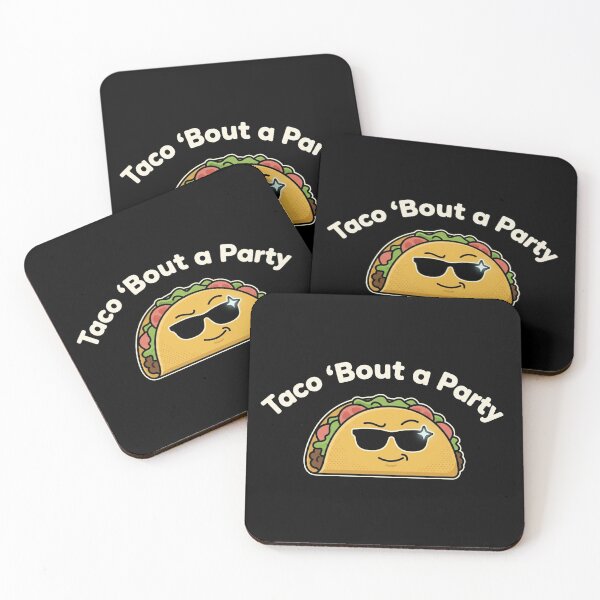 Item preview, Taco 'Bout a Party Funny Taco Shirt Dark Mode Cinco de Mayo designed and sold by MartBook.