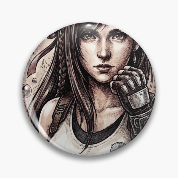 Item preview, Final Fantasy 7 Tifa Lockhart Long Dark Hair Design designed and sold by Senpaiwaves.
