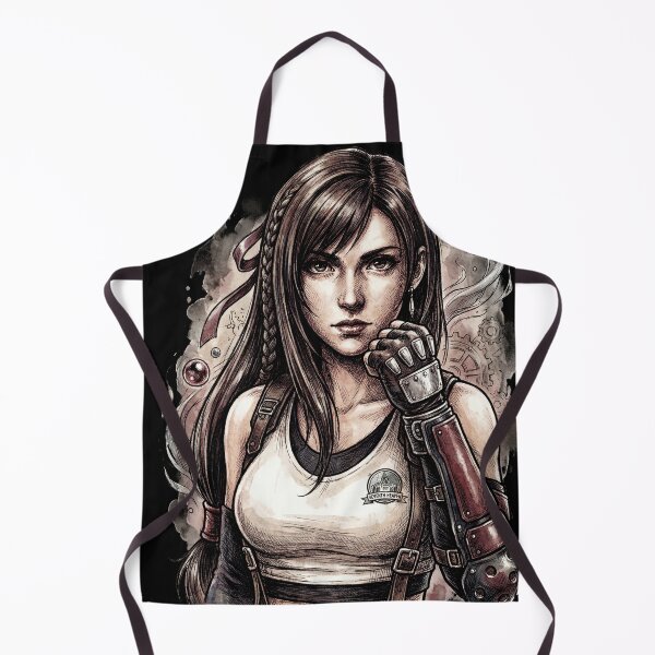Item preview, Final Fantasy 7 Tifa Lockhart Long Dark Hair Design designed and sold by Senpaiwaves.