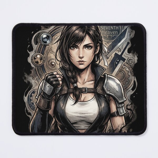 Item preview, Tifa Lockhart FF7 Rebirth Combat Gloves Portrait designed and sold by Senpaiwaves.