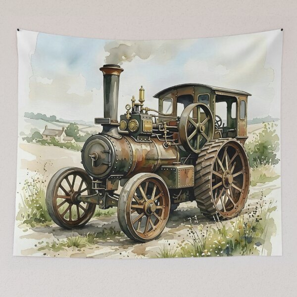 Item preview, Vintage Stream Tractor  designed and sold by GraphicsClub.