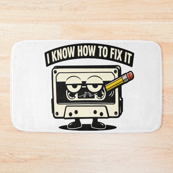 Item preview, Funny Cassette Tape Meme T-Shirt – I Know How To Fix It, Trust Me Bro Retro Humor Design designed and sold by MartBook.