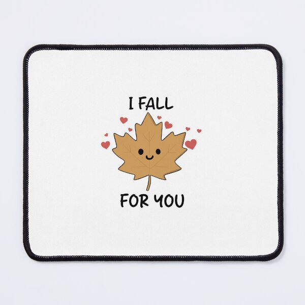 Item preview, I Fall For You – Cute Autumn Maple Leaf Love Pun Fall Aesthetic Design designed and sold by klebtgut.