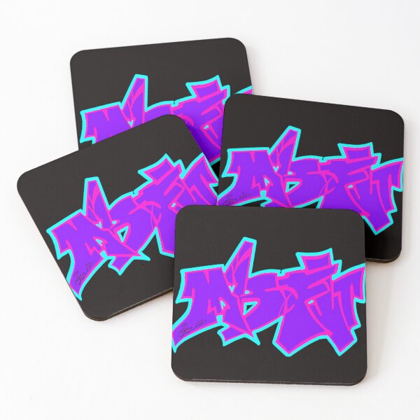 Item preview, Misfit  Purple-Pink Graffiti With Neon Effect designed and sold by Hybrid-Mind.