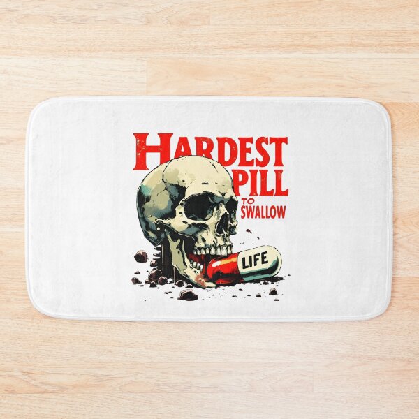 Item preview, Hardest Pill To Swallow Life Skull Dark Humor Graphic Shirt designed and sold by LunaMagicStudio.