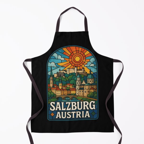 Item preview, Salzburg Austria Stained Glass Art Travel designed and sold by TomFrontierArt.