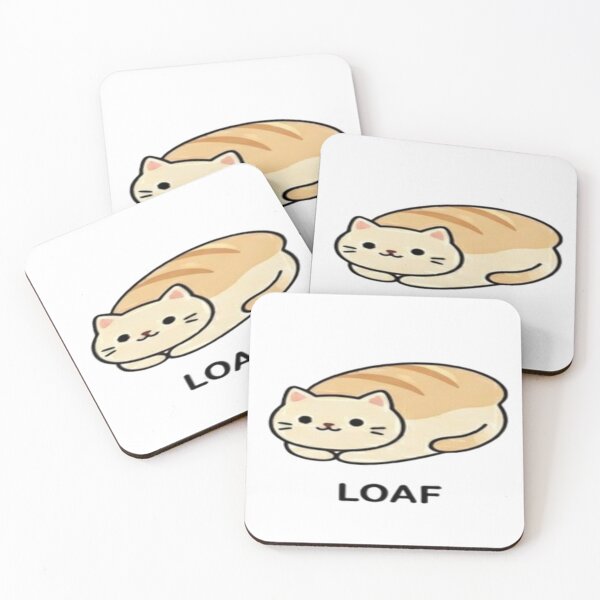 Item preview, Loaf Cat Sticker – Cute Bread Cat Funny Minimal Design designed and sold by Velora Design .