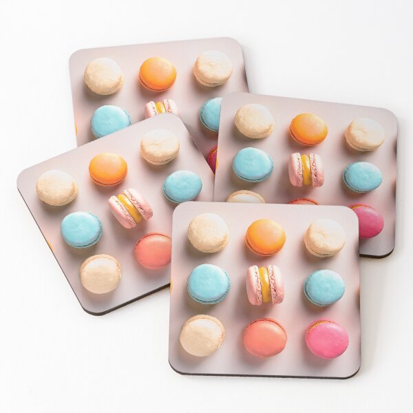 Item preview, Colorful macaroons pattern on beige designed and sold by AnnaHolyph.