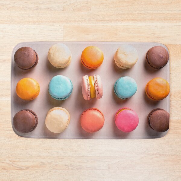 Item preview, Colorful macaroons pattern on beige designed and sold by AnnaHolyph.