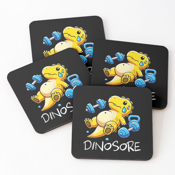 Item preview, Dinosore Funny T-Rex Gym Workout Pun Dinosaur Lifting Weights Fitness Art designed and sold by BritCharley.