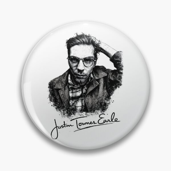 Item preview, Justin Townes Earle – Ink & Ash Stencil Portrait designed and sold by gahteeriffico.