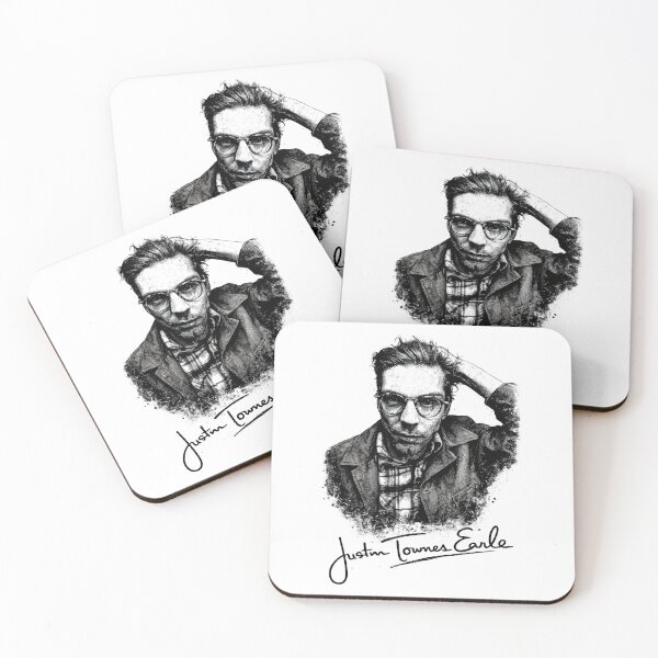 Item preview, Justin Townes Earle – Ink & Ash Stencil Portrait designed and sold by gahteeriffico.