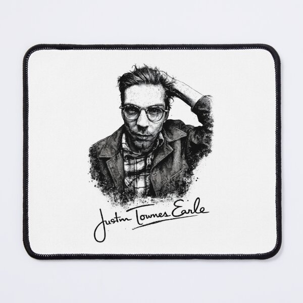 Item preview, Justin Townes Earle – Ink & Ash Stencil Portrait designed and sold by gahteeriffico.