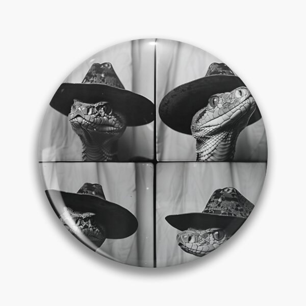 Item preview, Snake Wearing Cowboy Hat Vintage Photobooth Aesthetic Western Serpent Snake Art designed and sold by SiddoMingalo.