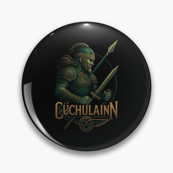 Item preview, Cú Chulainn Celtic Warrior Design, Irish Mythology Hero Shirt, Ulster Warrior, Gaelic Legend, Celtic Hero, Ancient Ireland Warrior, Mythic Fighter Art designed and sold by Typologystudios.