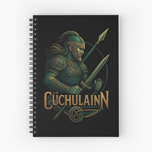 Item preview, Cú Chulainn Celtic Warrior Design, Irish Mythology Hero Shirt, Ulster Warrior, Gaelic Legend, Celtic Hero, Ancient Ireland Warrior, Mythic Fighter Art designed and sold by Typologystudios.