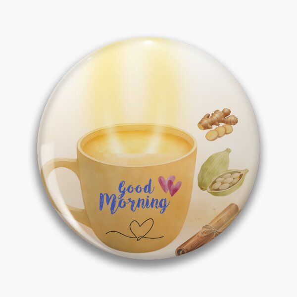 Item preview, Good Morning Masala Chai Watercolor Art - Spiced Tea Lover Gift designed and sold by MidhwikaDesigns.