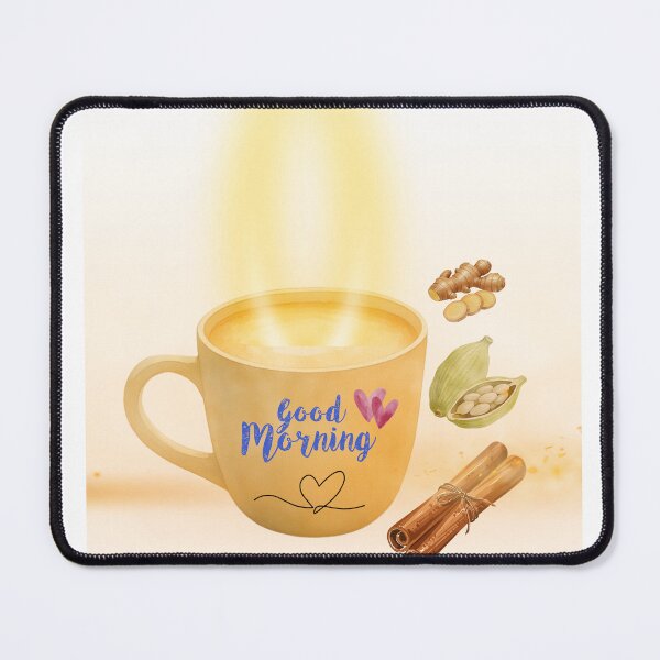 Item preview, Good Morning Masala Chai Watercolor Art - Spiced Tea Lover Gift designed and sold by MidhwikaDesigns.