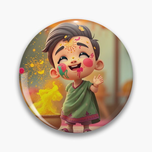 Item preview, Holi Child Celebration Sticker  designed and sold by Teewave-Ashish.