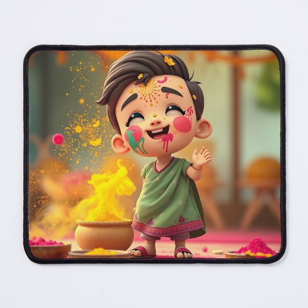 Item preview, Holi Child Celebration Sticker designed and sold by Teewave-Ashish.
