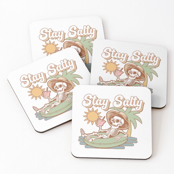 Item preview, Stay Salty Skeleton Beach - funny summer sarcastic vacation design designed and sold by KymeraStudio25.