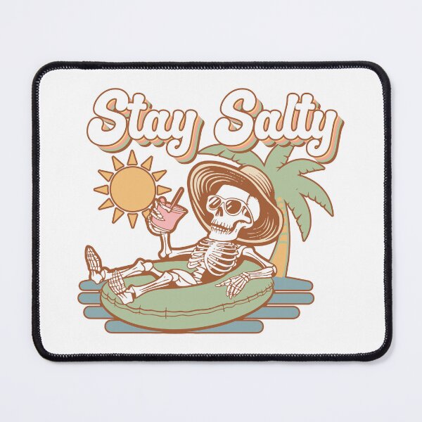 Item preview, Stay Salty Skeleton Beach - funny summer sarcastic vacation design designed and sold by KymeraStudio25.