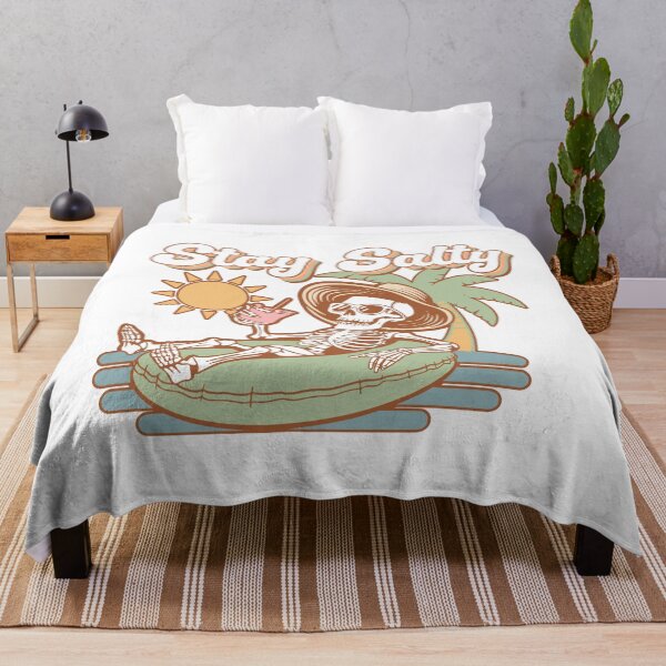 Item preview, Stay Salty Skeleton Beach - funny summer sarcastic vacation design designed and sold by KymeraStudio25.