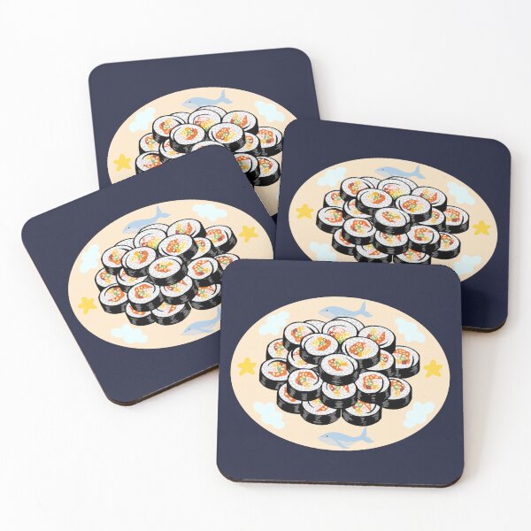 Item preview, Gimbap with Sky Whale Plate designed and sold by Rin_Art.