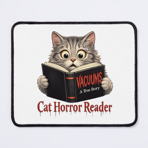 Item preview, Funny Horror Book Cat Vacuum True Story designed and sold by Gentlestate.
