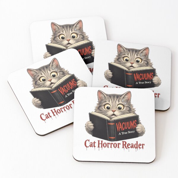 Item preview, Funny Horror Book Cat Vacuum True Story designed and sold by Gentlestate.
