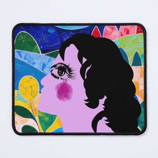 Item preview, Mauve lady with black hair designed and sold by GasconyPassion.