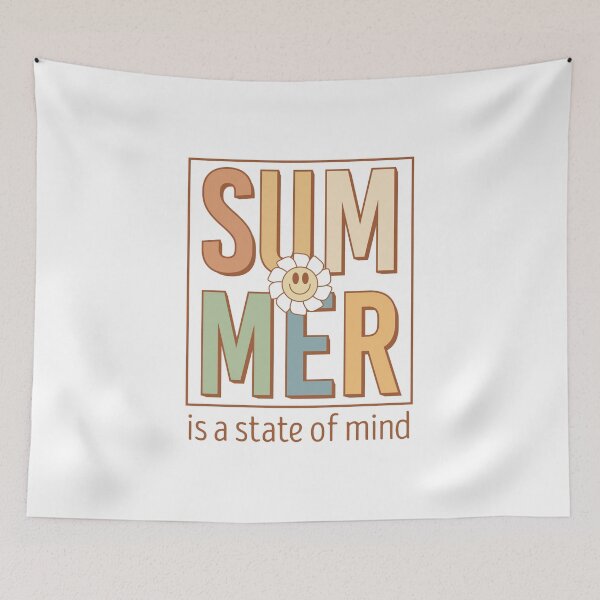 Item preview, Summer Is A State Of Mind - Boho Summer Aesthetic Typography Design designed and sold by KymeraStudio25.