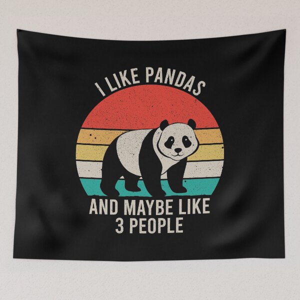Item preview, I Like Pandas And Maybe Like 3 People - Funny Panda Bear Lover designed and sold by wulanivtiany.