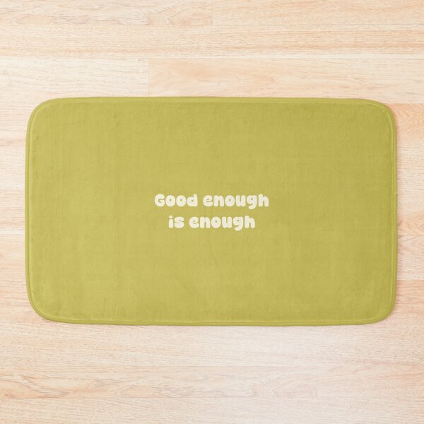 Item preview, Good Enough Is Enough — Funky Retro Green Quote Print | Anti Perfectionism Millennial Humor designed and sold by Just Vibing Co.