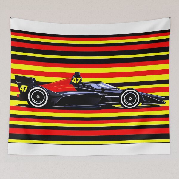 Item preview, #47 Mick Schumacher 2026 IndyCar Side Profile designed and sold by PitWallArt.