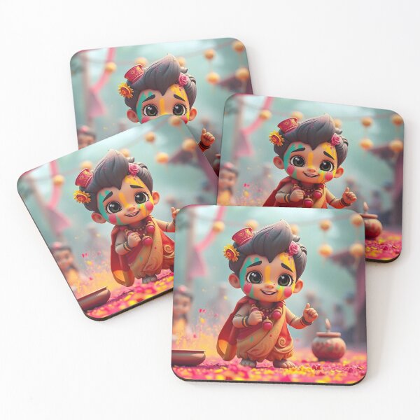 Item preview, Holi Festive Child Sticker designed and sold by Teewave-Ashish.
