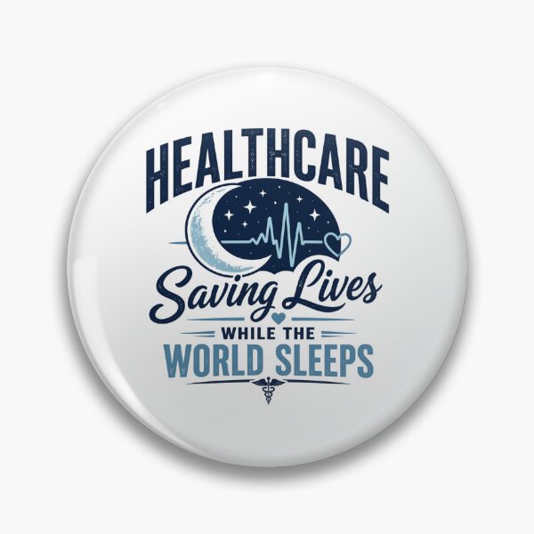 Item preview, Healthcare Night Shift – Saving Lives While the World Sleeps designed and sold by EichStore.