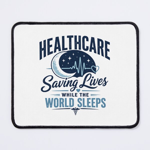 Item preview, Healthcare Night Shift – Saving Lives While the World Sleeps designed and sold by EichStore.