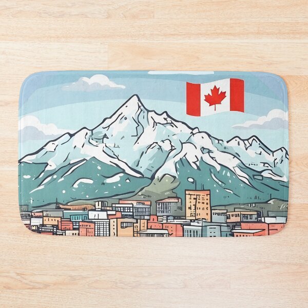 Item preview, Whitehorse Yukon Pastel Canada Cute Skyline Cityscape Pride designed and sold by HowToCanadian.
