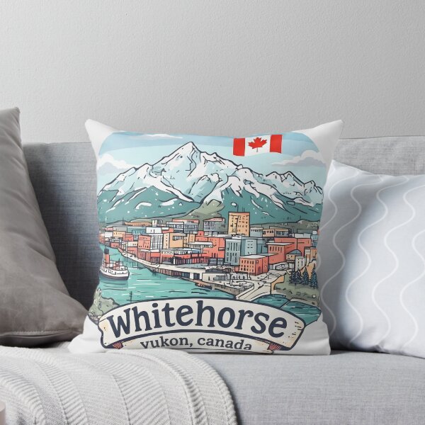 Item preview, Whitehorse Yukon Pastel Canada Cute Skyline Cityscape Pride designed and sold by HowToCanadian.