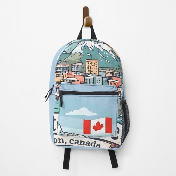Item preview, Whitehorse Yukon Pastel Canada Cute Skyline Cityscape Pride designed and sold by HowToCanadian.