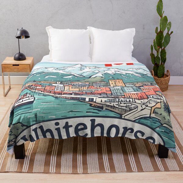 Item preview, Whitehorse Yukon Pastel Canada Cute Skyline Cityscape Pride designed and sold by HowToCanadian.