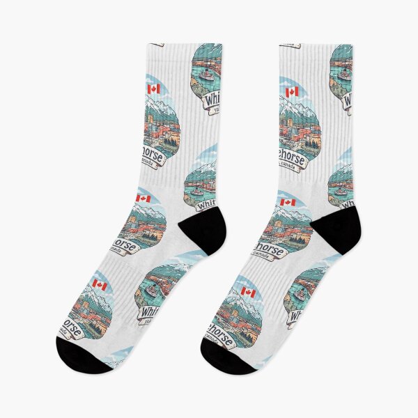 Item preview, Whitehorse Yukon Pastel Canada Cute Skyline Cityscape Pride designed and sold by HowToCanadian.